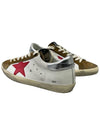 Superstar Low Top Sneakers Red Silver Brown White - GOLDEN GOOSE - BALAAN 4