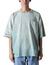 Sunfaded Short Sleeve T-Shirt Green - MIHARA YASUHIRO - BALAAN 2