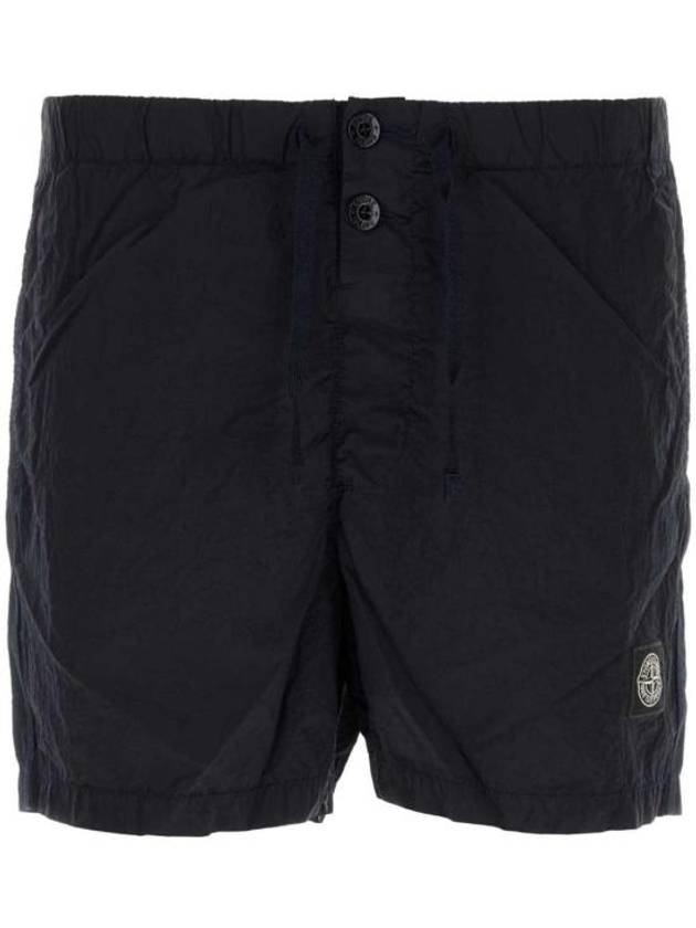 Patch Logo Nylon Swim Shorts Navy - STONE ISLAND - BALAAN 1