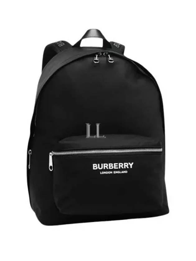 Logo Print Nylon Backpack Black - BURBERRY - BALAAN 2