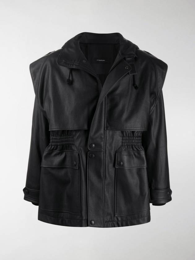 Leather Coat Black GR03C0020001 - GOSHA RUBCHINSKIY - BALAAN 3