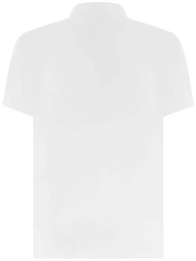 Mini Logo Short Sleeve Polo Shirt White - EMPORIO ARMANI - BALAAN 4