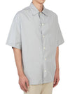 Graffiti Print Vacation Short Sleeve Shirt Grey - ALEXANDER MCQUEEN - BALAAN 4