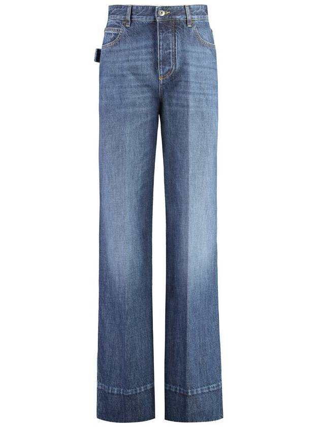 Wide Denim Jeans 771871 V2J804715 B0010966420 - BOTTEGA VENETA - BALAAN 2