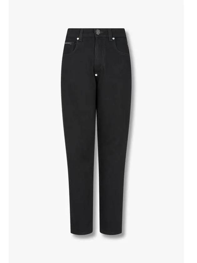 Women s Stretch Tapered Leg Jeans Black - PHILIPP PLEIN - BALAAN 1