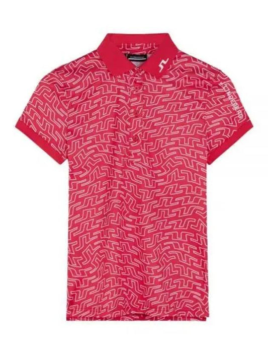 Golf Tour Tech Print Polo GWJT08086 S188 Women's Tour Tech Print Polo - J.LINDEBERG - BALAAN 2