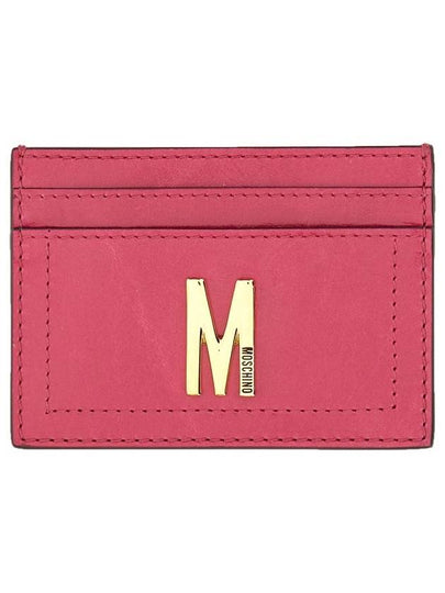 Women's Card Wallet Pink - MOSCHINO - BALAAN 2