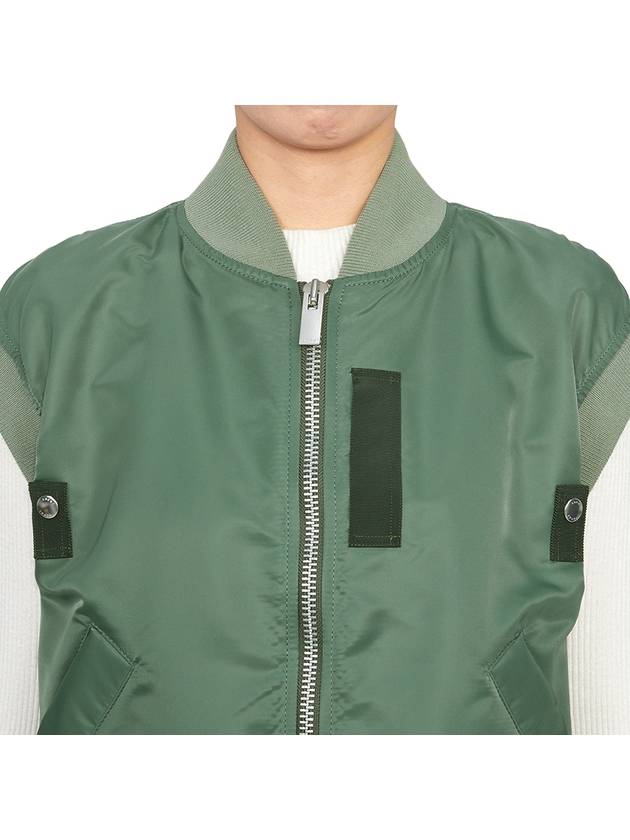 Nylon Twill Vest Green - SACAI - BALAAN 10