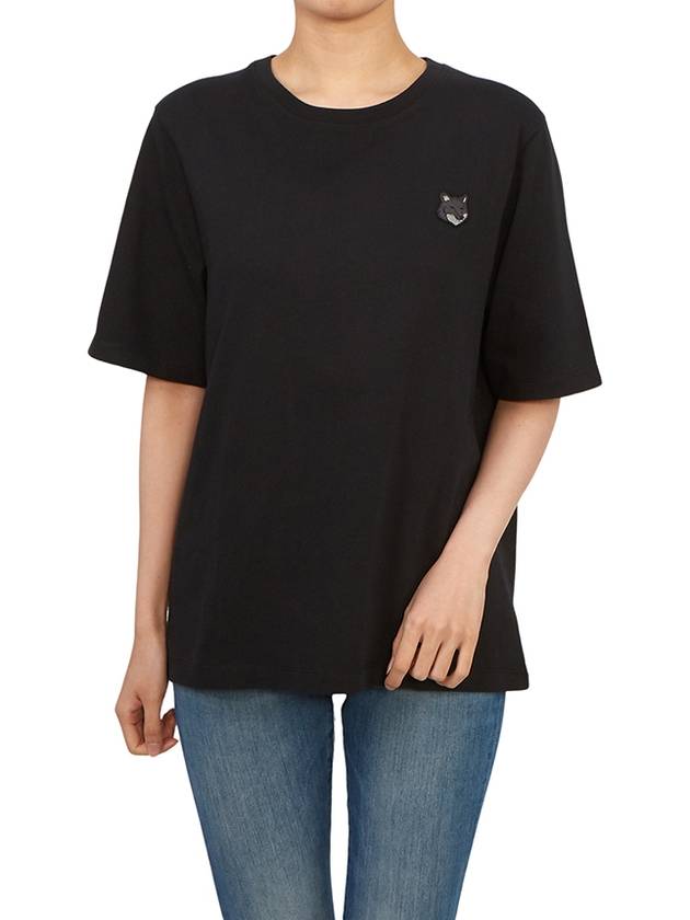 Bold Fox Head Patch Comfort Short Sleeve T-Shirt Black - MAISON KITSUNE - BALAAN 5