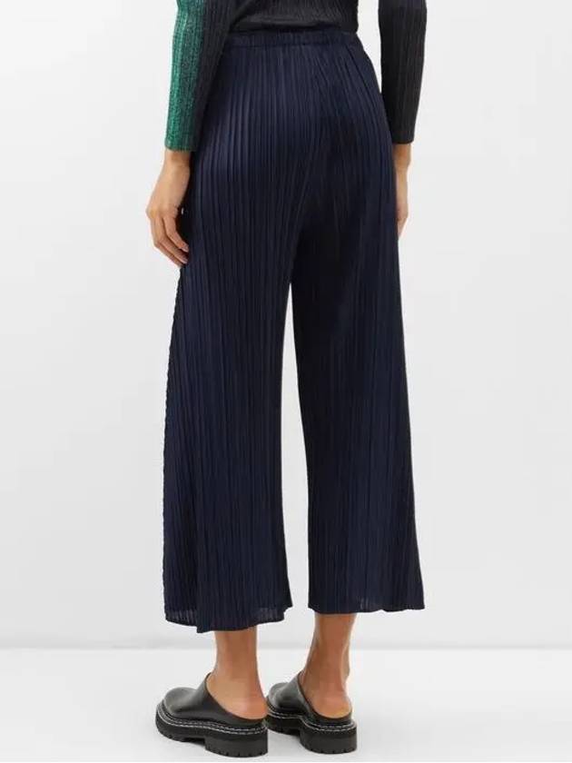 Pleats Please Issey Miyake Technical Pleated Crop Trousers - ISSEY MIYAKE - BALAAN 4