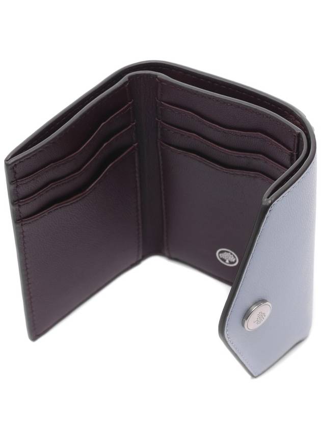 Folded Multi Card Wallet Blue - MULBERRY - BALAAN 7