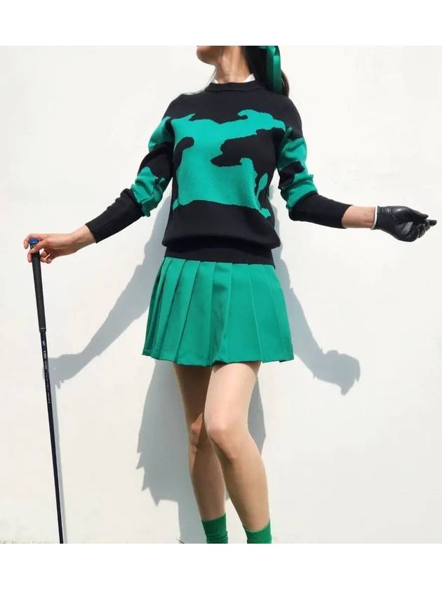 golf knit green camon knit trend golf wear field look - LOLOALLOY - BALAAN 4