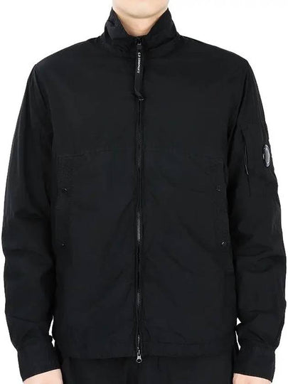 Tylon Lens Wappen Overshirt Zip-Up Jacket Black - CP COMPANY - BALAAN 2