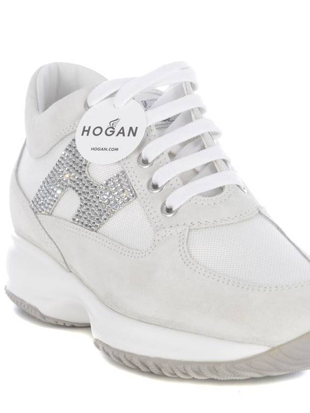 interactive low top sneakers gray silver - HOGAN - BALAAN 4