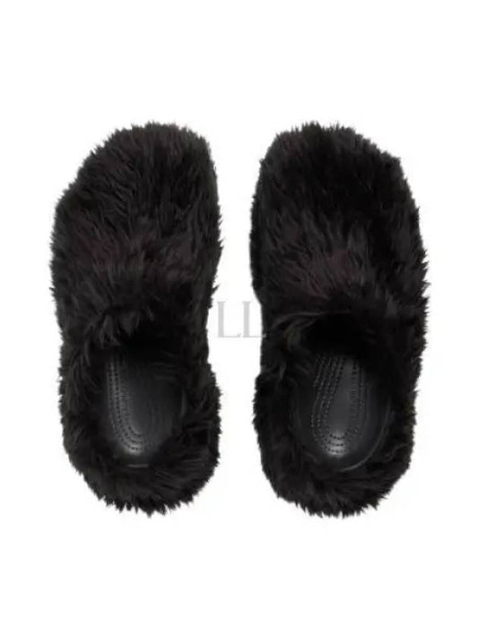 Fake Fur Mule Black - BALENCIAGA - BALAAN 2