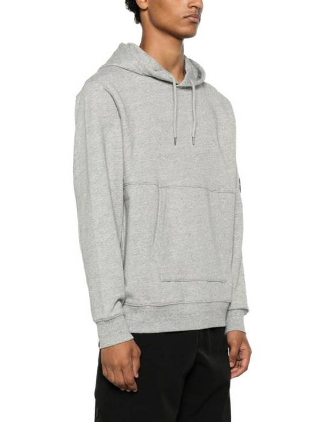 Diagonal Raised Fleece Lens Hoodie Grey - CP COMPANY - BALAAN 6