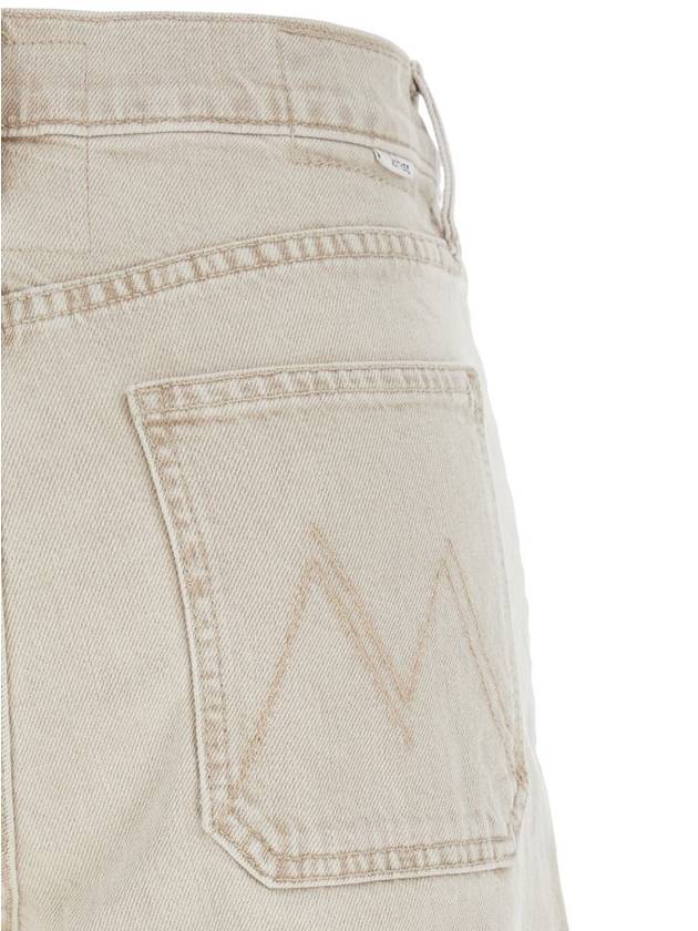 'Patch Pocket Undercover Sneak' Beige Five-Pocket Jeans In Cotton Woman - MOTHER - BALAAN 3