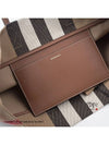 London check canvas medium tote bag 80840471 taupebrown - BURBERRY - BALAAN 5