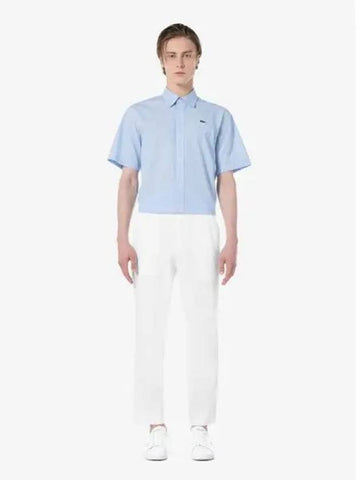 Men s linen blend pants HH433E 54G 001 Domestic product GQ2N24041510442 - LACOSTE - BALAAN 1