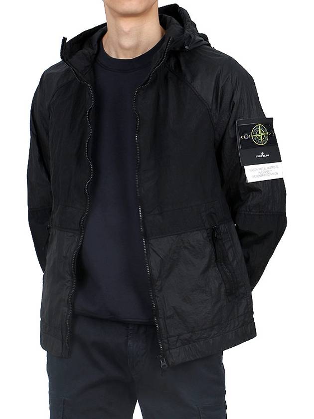 Nylon Metal Watro-TC Hooded Jacket Black - STONE ISLAND - BALAAN 4