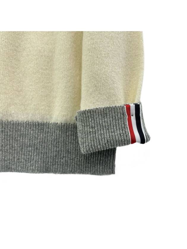 Wool 4 Bar Pullover Knit Top Beige - THOM BROWNE - BALAAN 6