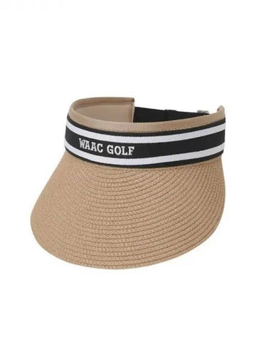 Golf Women s Raffia Sun Visor Cap WGRCX24325LBR Domestic Product GQ0Z24052280937 - WAAC - BALAAN 1