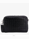 Intrecciato Camera Medium Cross Bag Black - BOTTEGA VENETA - BALAAN 7