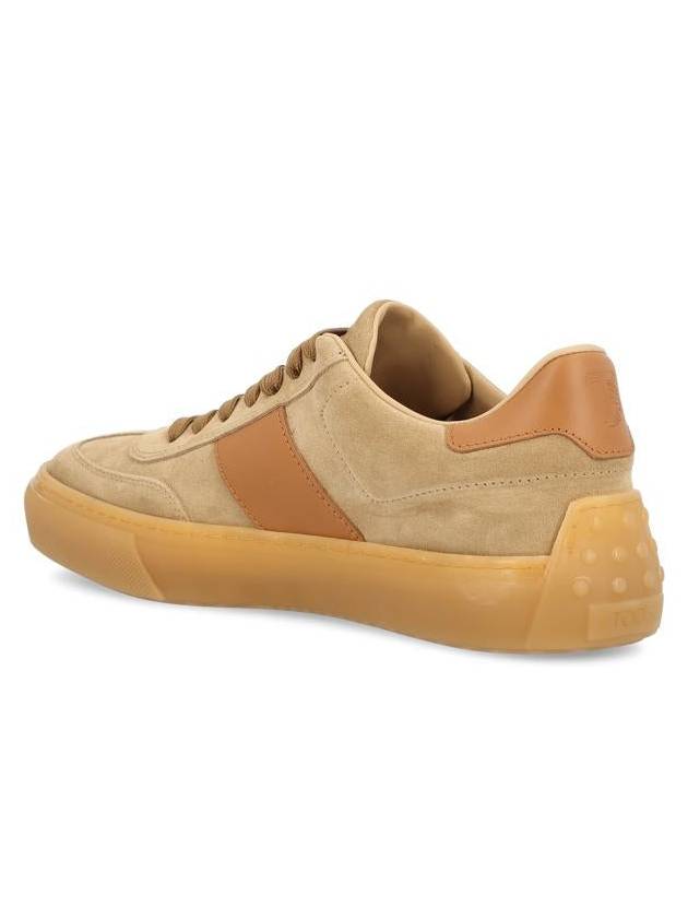 Embossing Logo Suede Low Top Sneakers Brown - TOD'S - BALAAN 4