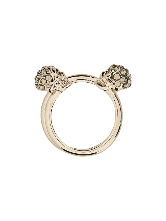 Double Skull Ring Gold - ALEXANDER MCQUEEN - BALAAN 5