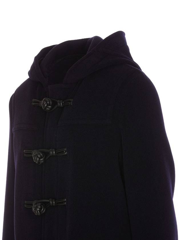 Knot Wool Duffel Coat Navy - BOTTEGA VENETA - BALAAN 6