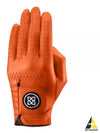 Circle GS Logo Leather Golf Gloves Tangerine - G/FORE - BALAAN 2