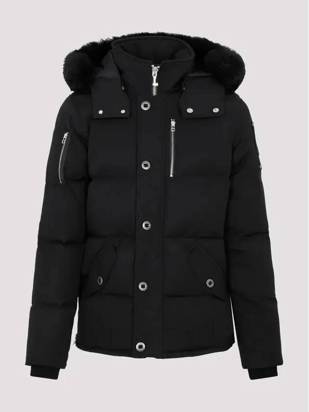 Cloud 3Q Logo Shearling Padding Black - MOOSE KNUCKLES - BALAAN 2