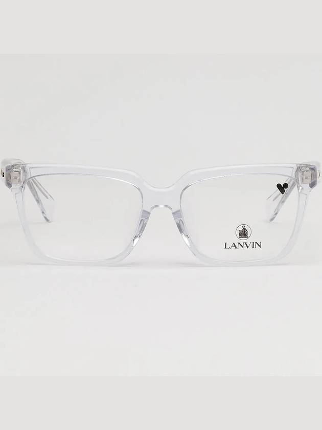 Glasses frame LNV2651LB 970 transparent horn rim square Asian fit - LANVIN - BALAAN 3