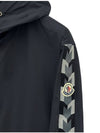 Moyse Logo Zip-Up Hoodie Black - MONCLER - BALAAN 4