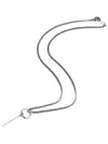 CLEF M COS Stick Bar Surgical Steel Necklace Silver - BASSCLEF - BALAAN 6