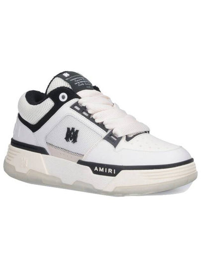 White And Black Chunky Sneakers With Logo Detail In Leather And Mixed Tech Fabrics Man - AMIRI - BALAAN 2