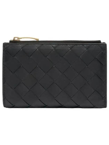 zipper wallet black - BOTTEGA VENETA - BALAAN 1