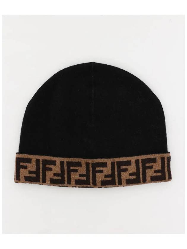 FF Logo Beanie Black - FENDI - BALAAN 3