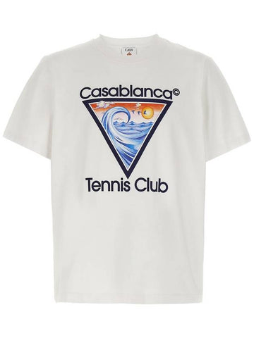 Casablanca 'Tennis Club' Print T-Shirt - CASABLANCA - BALAAN 1