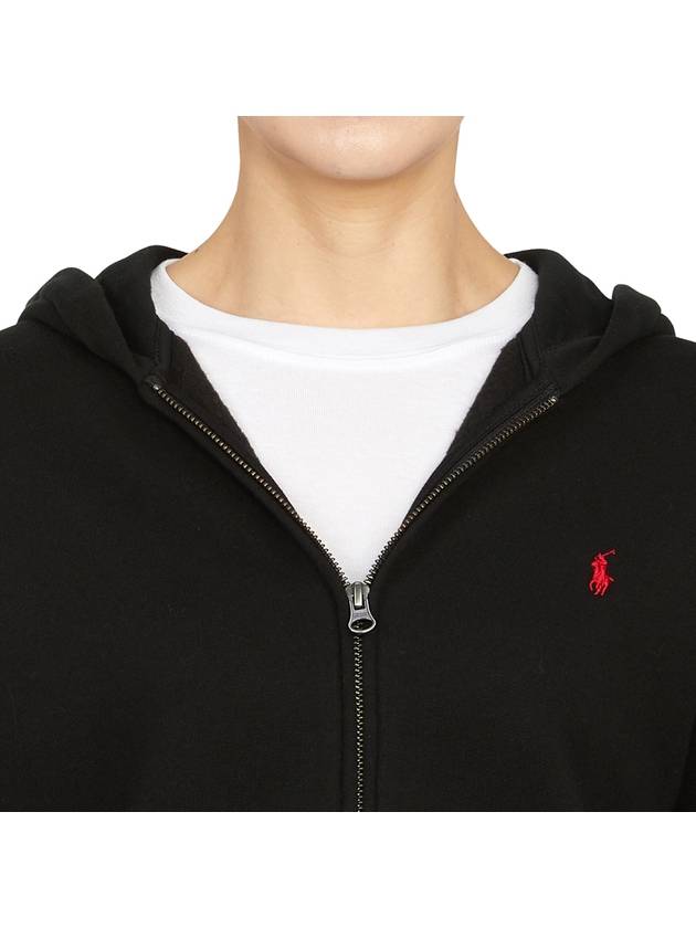 Kids Logo Knit Hooded Zip-Up Jacket Black - POLO RALPH LAUREN - BALAAN 9