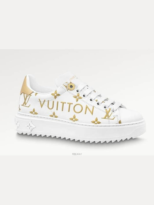 Time Out Low-Top Sneakers Gold - LOUIS VUITTON - BALAAN 2