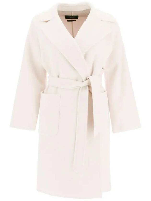 22FW Robo Belted Wool Coat Pink Ivory 50160329 064 - MAX MARA - BALAAN 1