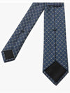 GG Rhombus Motif Silk Tie Blue - GUCCI - BALAAN 4