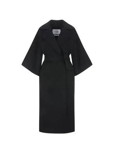 coat women cashmere long black - MAX MARA - BALAAN 1