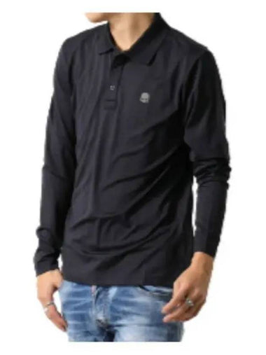 Golf wear men s polo brushed long sleeve t shirt G00563 007 - HYDROGEN - BALAAN 1