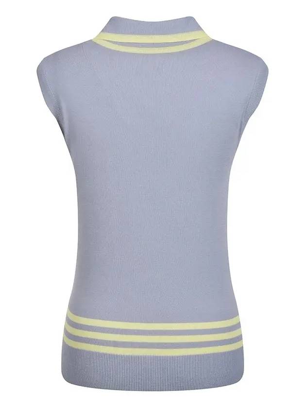 Collar neck sleeveless T-shirt MK3MV320LGY - P_LABEL - BALAAN 3