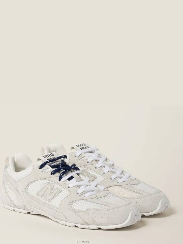 530 SL Suede Mesh Low Top Sneakers White - MIU MIU - BALAAN 2