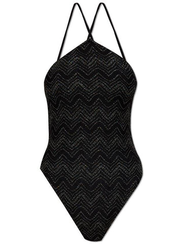 Missoni One-piece Swimsuit With Lurex Thread, Women's, Black - MISSONI - BALAAN 1