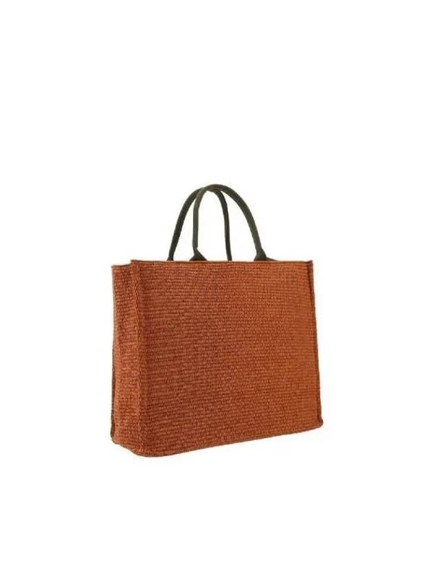 Large Raffia Basket Tote Bag Brown - MARNI - BALAAN 3