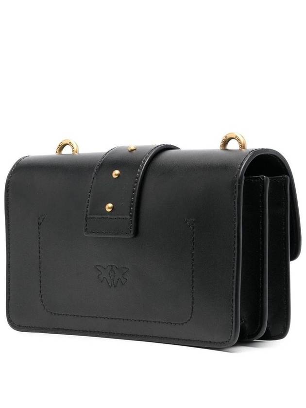 Women's Classic Love Icon Simply Shoulder Bag Black - PINKO - BALAAN 3